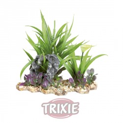 TRIXIE Plantas Para Acuario Con Base De Grava - 18 cm