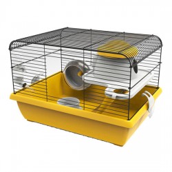 Jaula Para Hamster 42,5 x 31 x 28 cm - Amarillo/Blanco