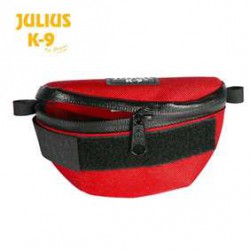 2 Bolsas Para Arnés o Para Cinturón JULIUS IDC Mini /Talla 4 - Rojo