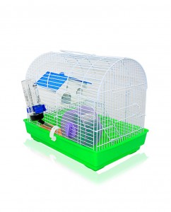 Jaula Para Hamster Techo Redondeado - Verde