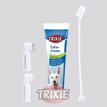 TRIXIE Set higiene dental pasta cepillos dedos